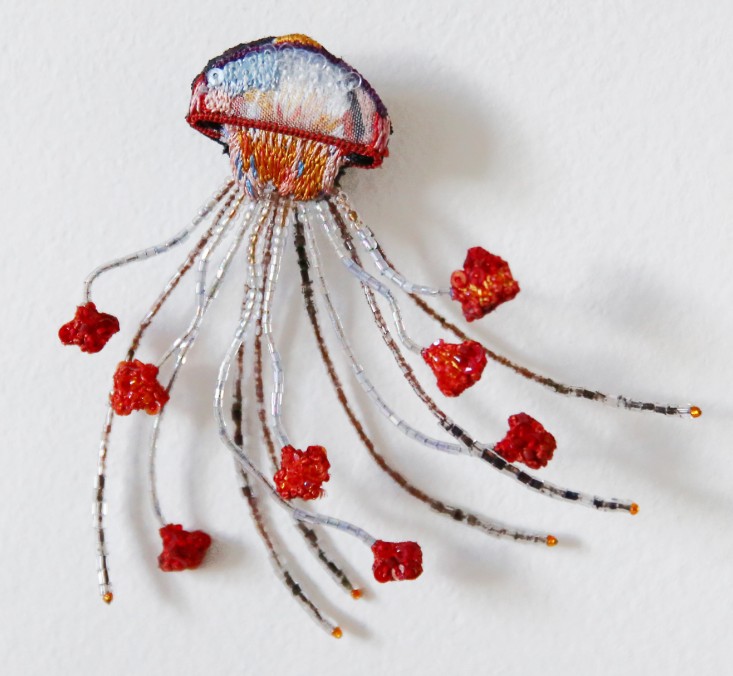 Trovelore bijou broche Fleur « Sea Nettles Jellyfish »