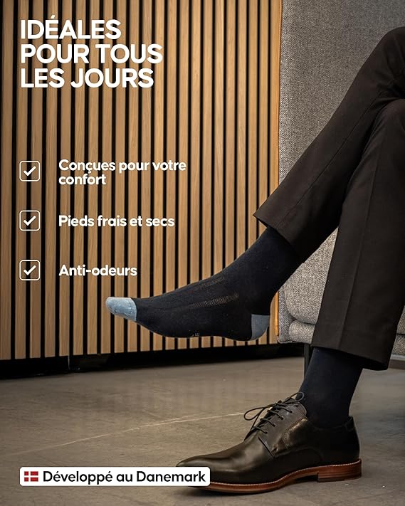 Danish Endurance chaussettes de ville « Mérinos » – Image 3