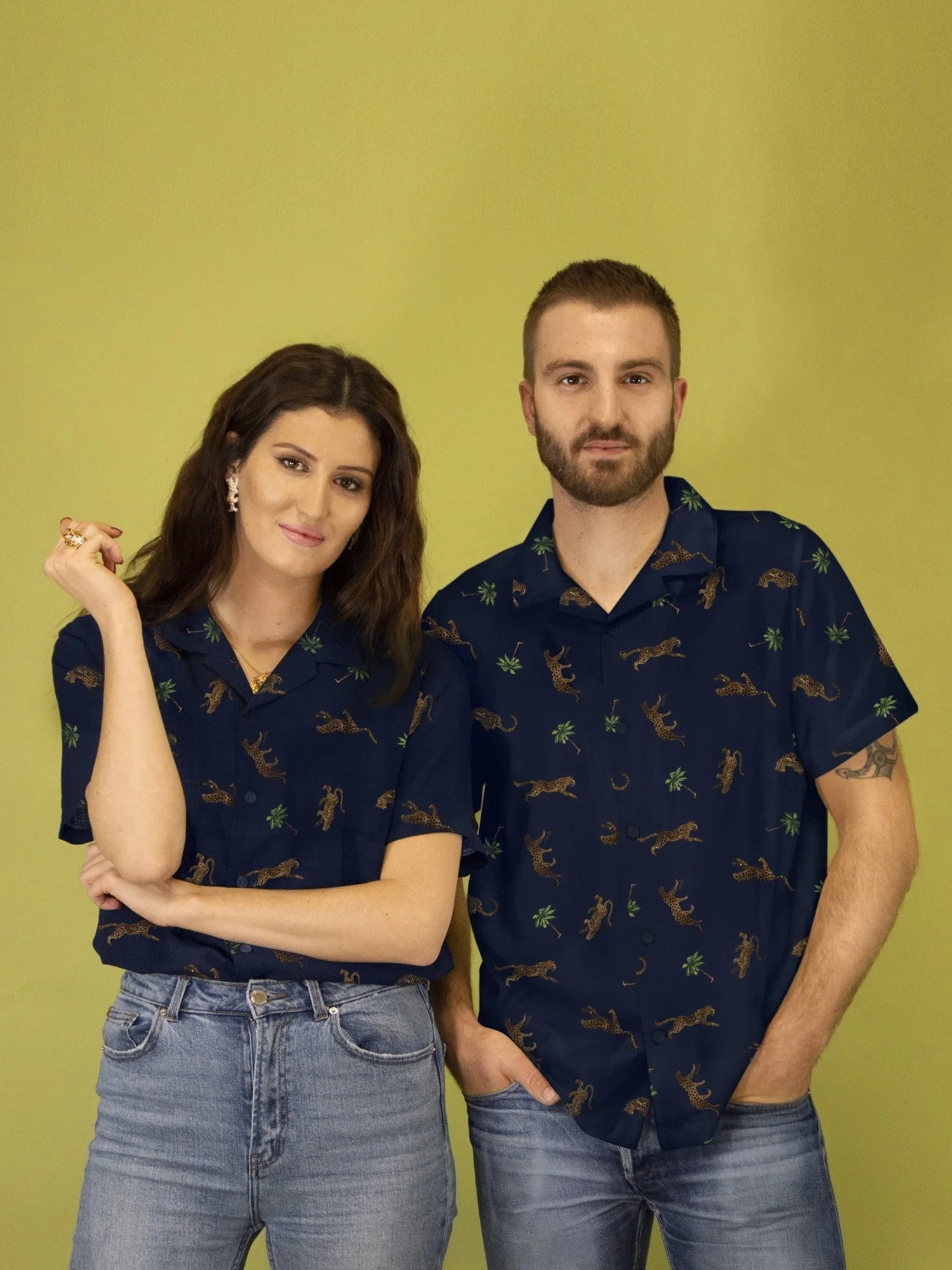 Chemise bleue unisexe - Féline & Léo – Image 2