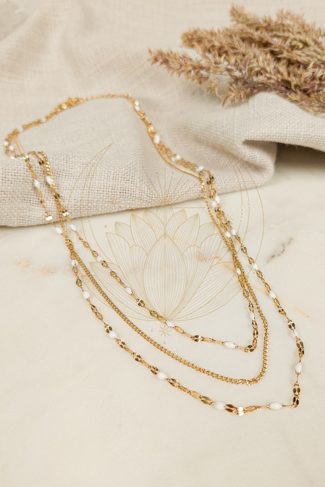 Collier 3 Rangs Bohème Chic