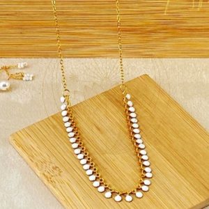 Collier Bohème Pampilles Blanches