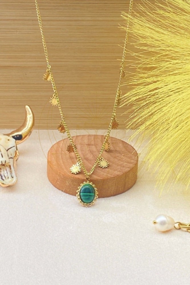 Collier Bohème Pierre & Étoiles