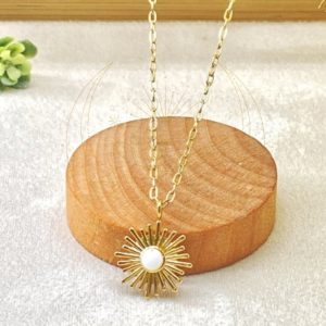 Collier Bohème Soleil Blanc