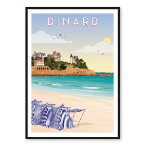 Affiche Dinard Côte d’Émeraude