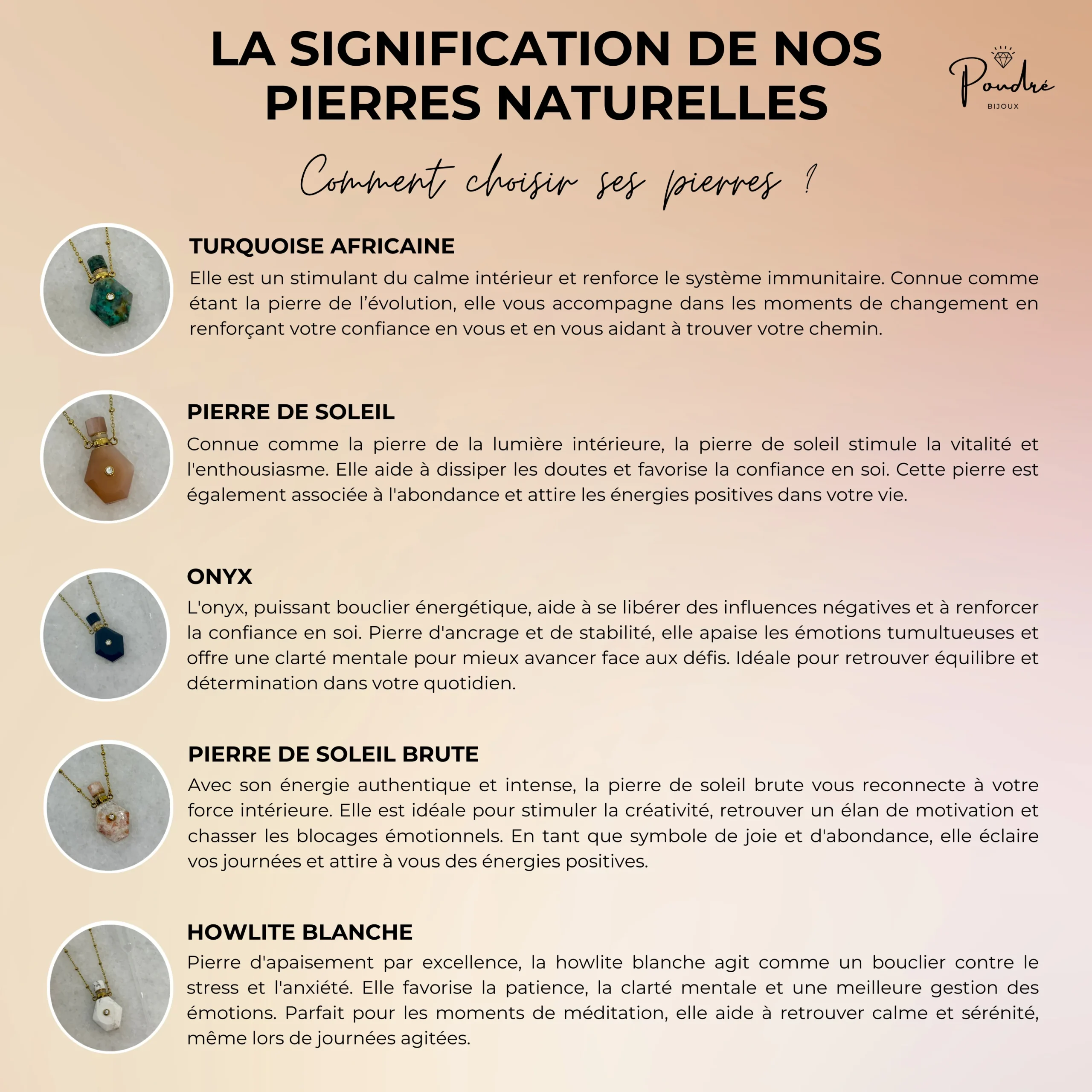 Collier Katarina en Pierre Naturelle – Image 9