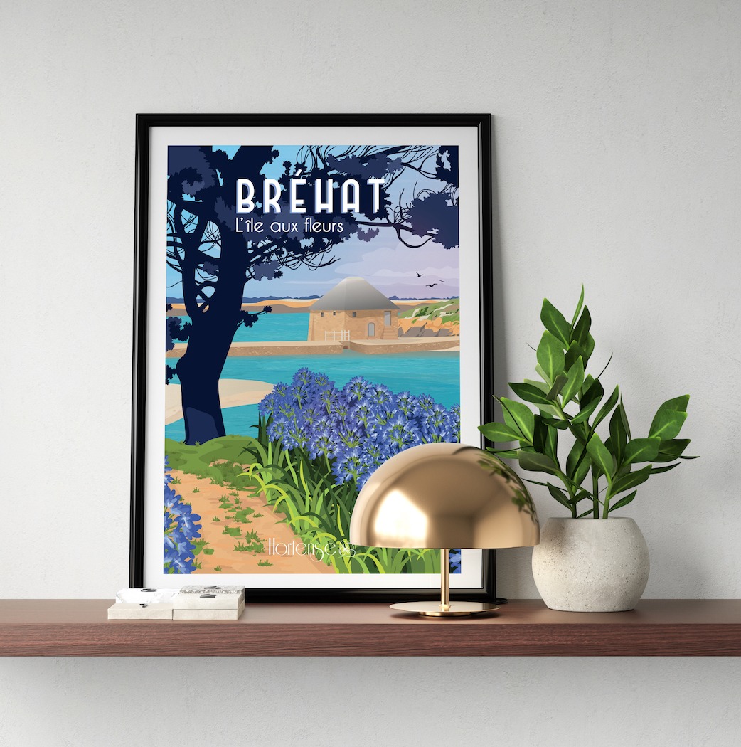 Affiche Bréhat – L’île aux fleurs – Image 2
