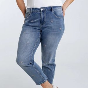 Cassis&Paprika jean « Fleuri »