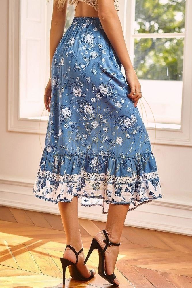 Jupe Midi Bohème Fleurie – Image 3