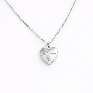 Collier gravure "Maman Love"