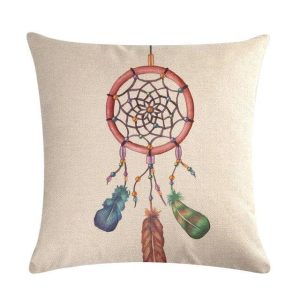 Coussin Indien Attrape-Rêve Tris-Colores