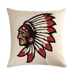 Coussin Indien Aigle Rouge
