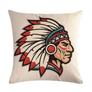 Coussin indien Le Coq