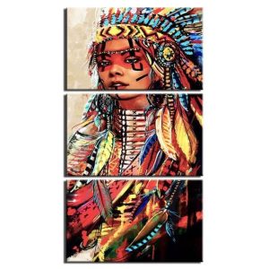 Tableau Indien Jeune Cheffe