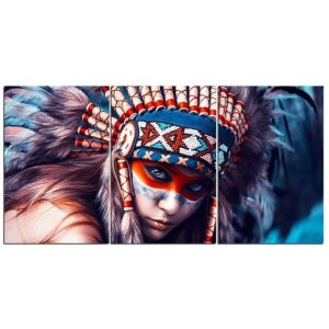 Tableau Indien Blue