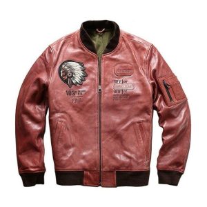 Veste Tête d’Indien d’Amérique Peau Rouge