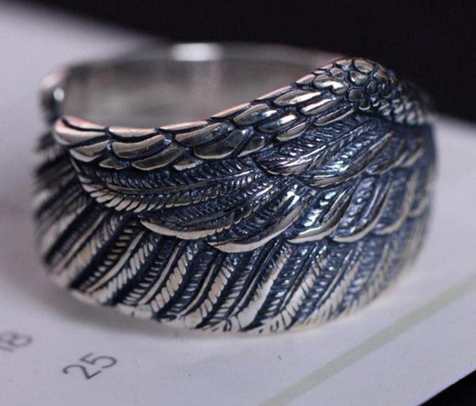 Bague Indienne Plume (Argent) – Image 3