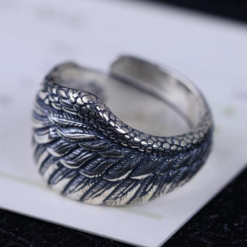 Bague Indienne Plume (Argent) – Image 4
