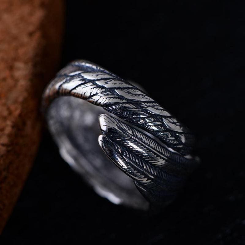 Bague Indienne Plume (Argent) – Image 5