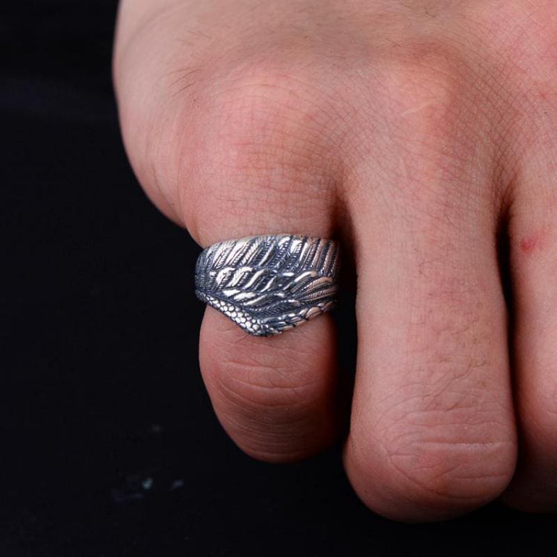 Bague Indienne Plume (Argent) – Image 2
