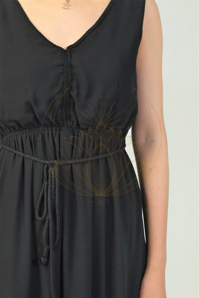 Robe Bohème Romantique Noire – Image 4