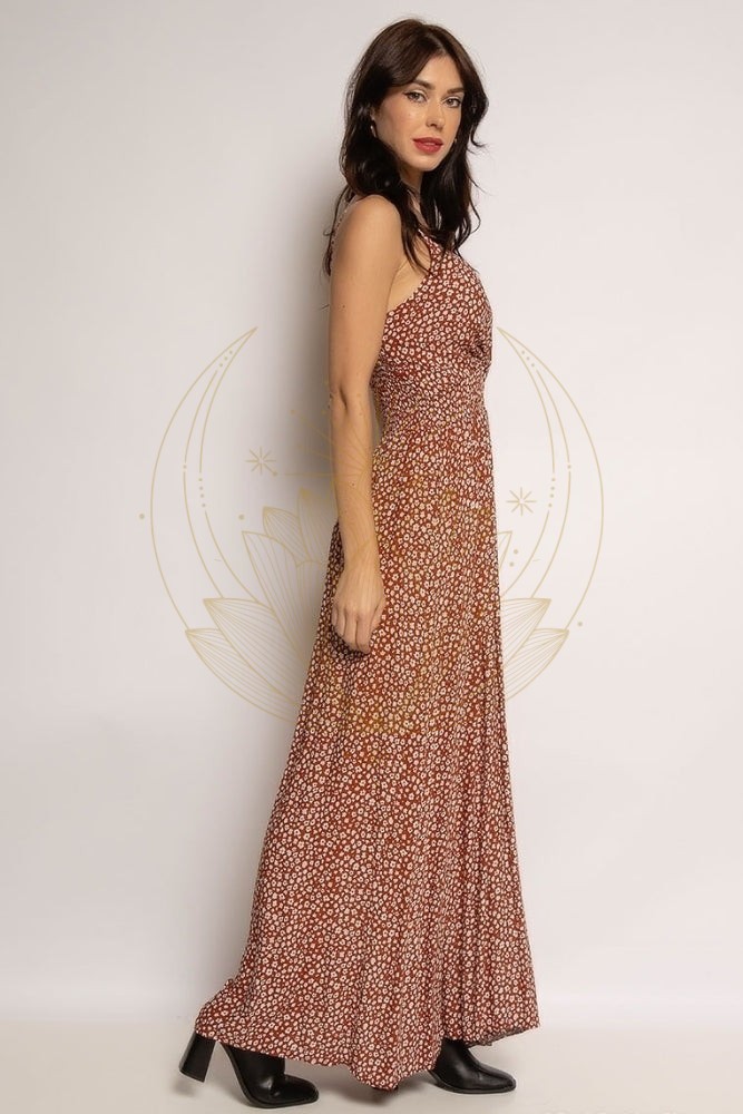 Robe Bohème Terracotta Fleurie – Image 4