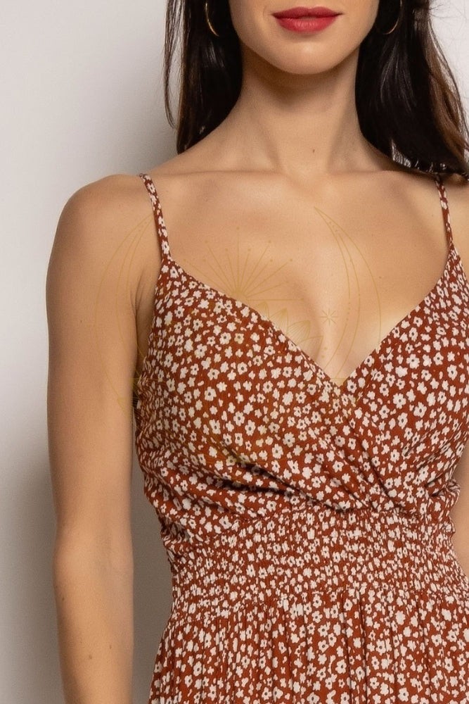 Robe Bohème Terracotta Fleurie – Image 6