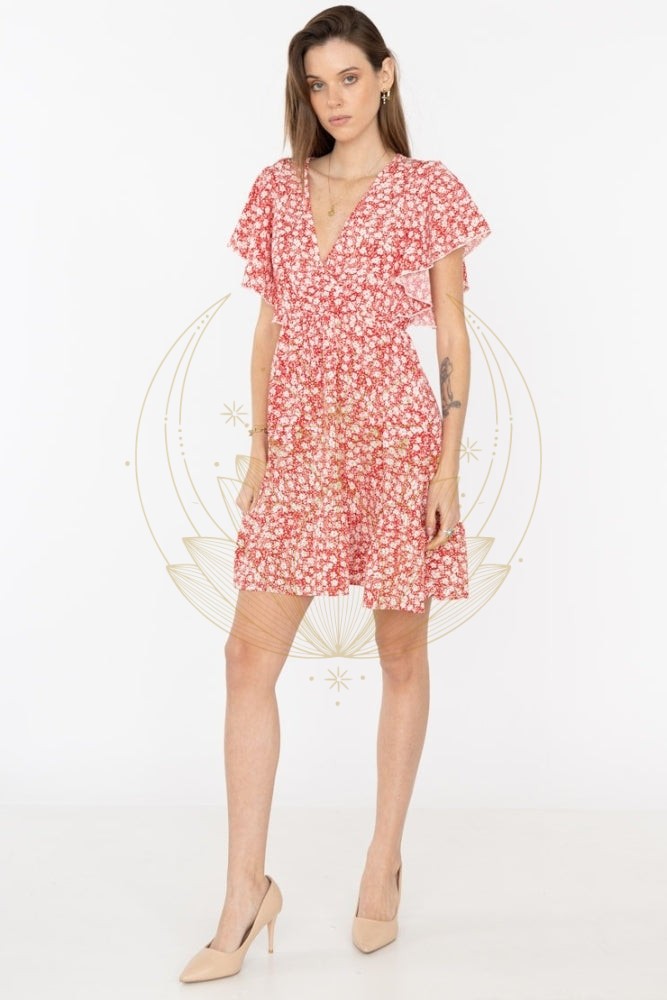 Robe Courte Bohème Fleurie – Image 2