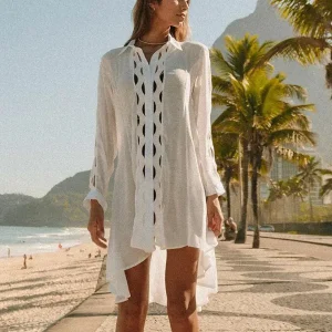 Robe De Plage Blanche Chic