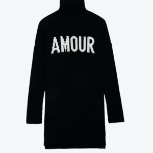 Zadig&Voltaire robe-pull « Almira we amour »