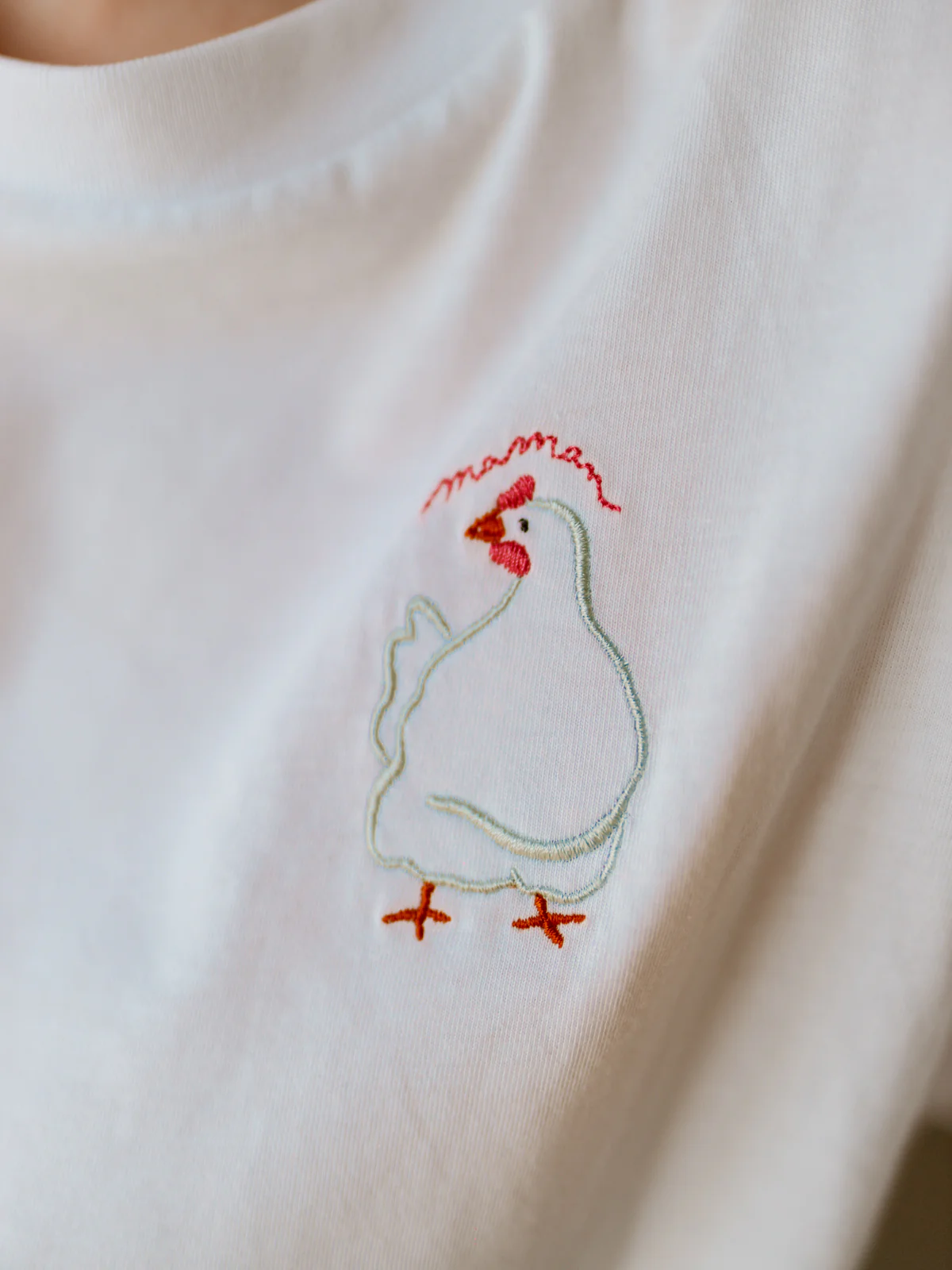 T-shirt Olga - brodé Maman Poule – Image 3