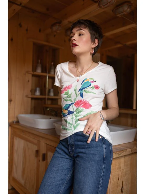 T-shirt Victor - fleur sauvage – Image 2