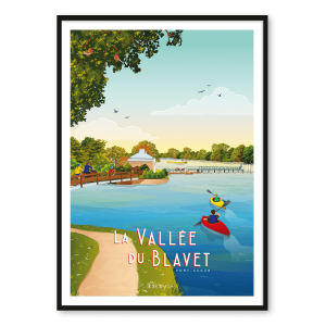 Affiche Vallée du Blavet – L&rsquo;Écluse – Pont-Augan